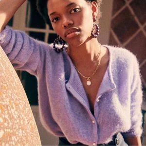 Sezane Gaspard Cardigan, Lilac, size M